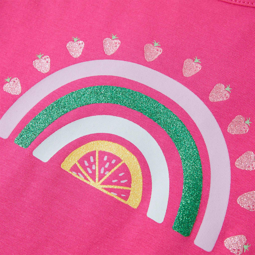T-shirt til børn str. 116 pink