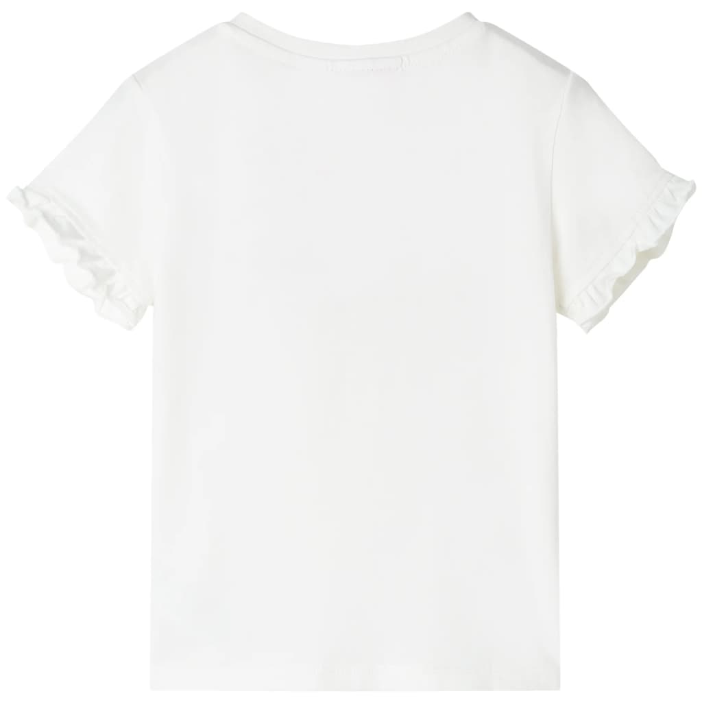 T-shirt til børn str. 140 ecrufarvet