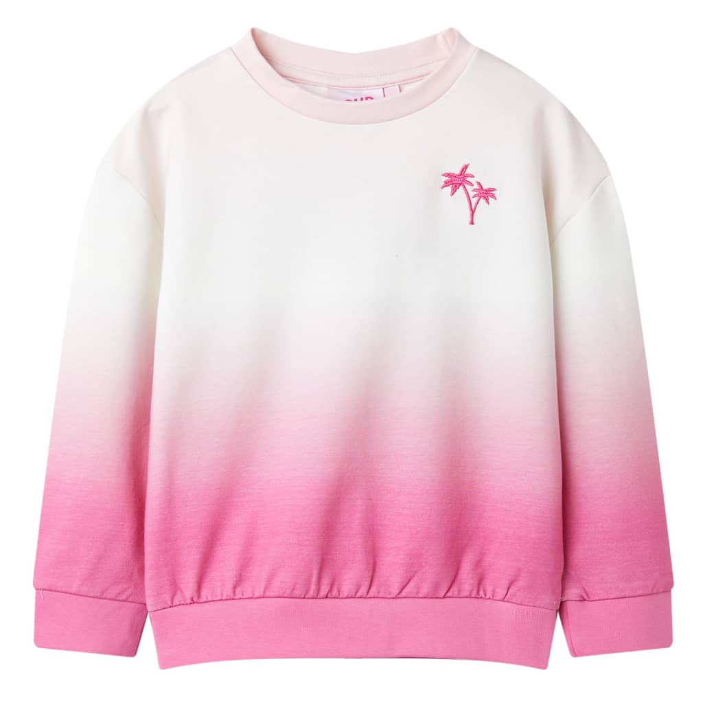 Sweatshirt til børn str. 116 lyserød
