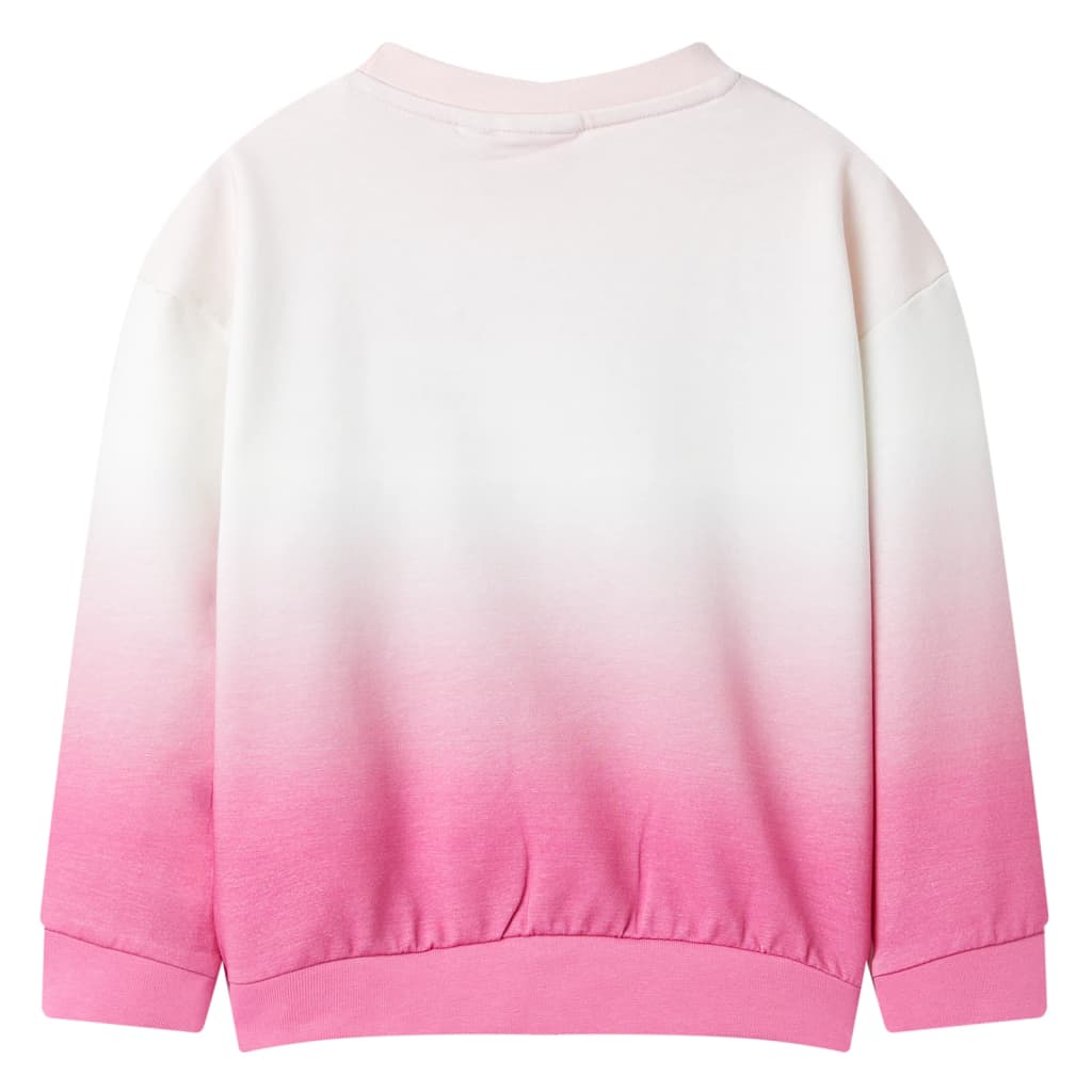 Sweatshirt til børn str. 116 lyserød
