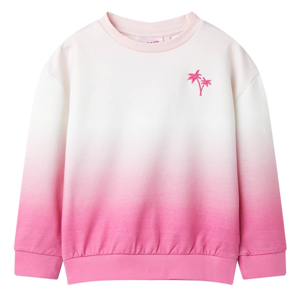 Sweatshirt til børn lys str. 128 lyserød