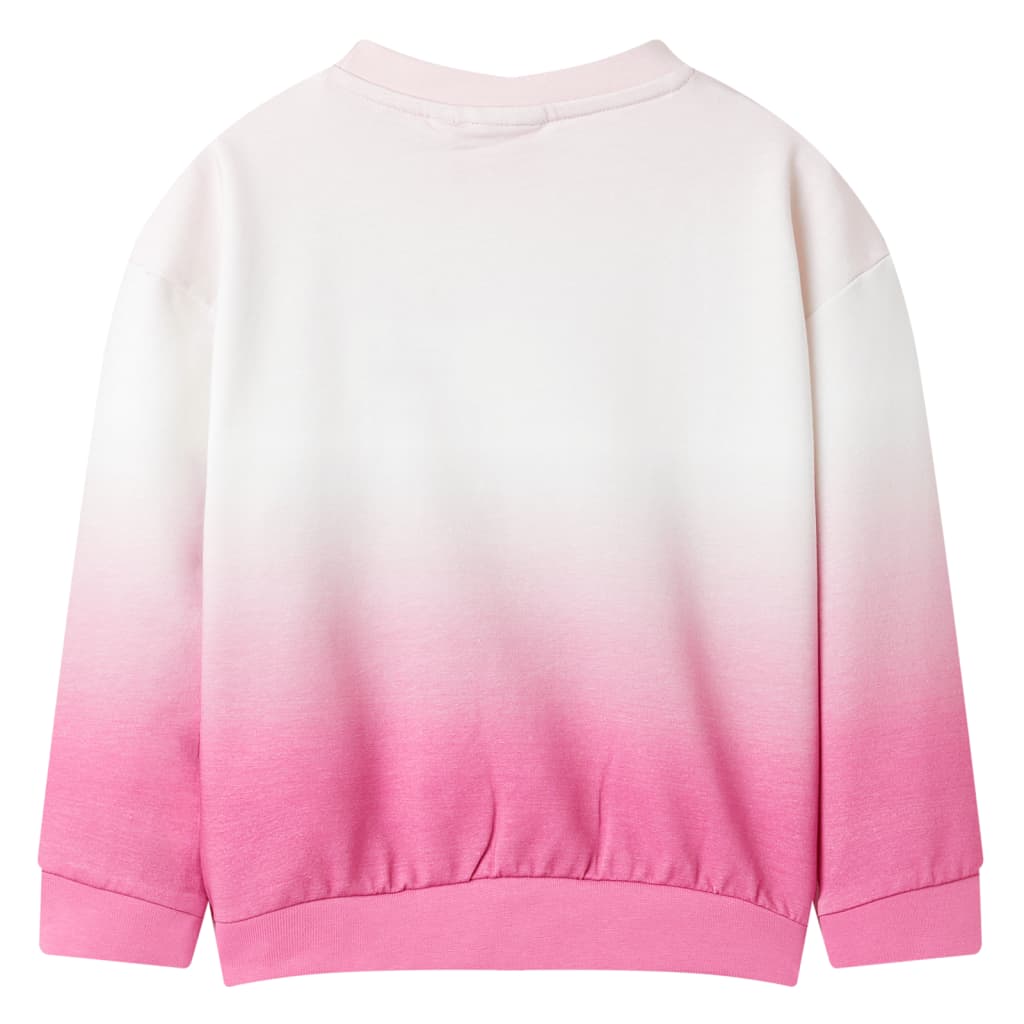 Sweatshirt til børn lys str. 128 lyserød