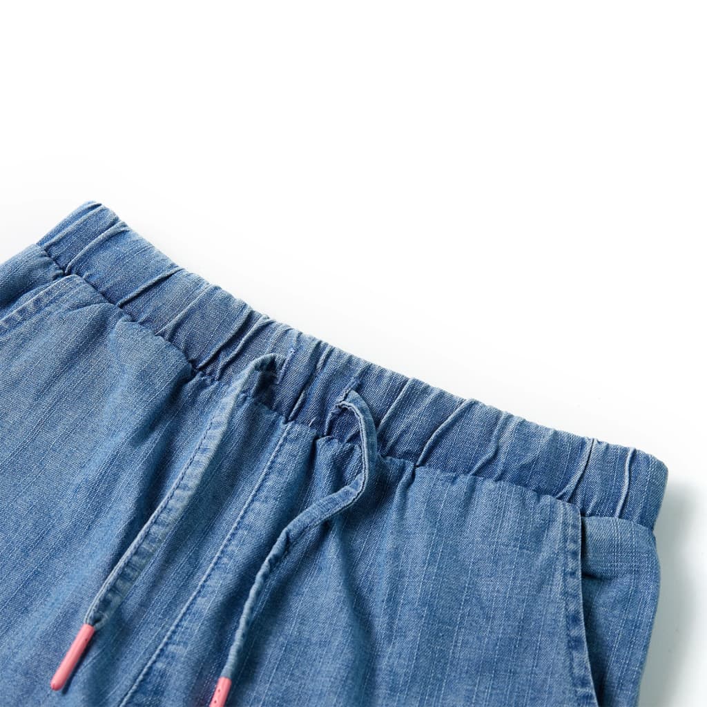 Shorts til børn str. 128 denimblå