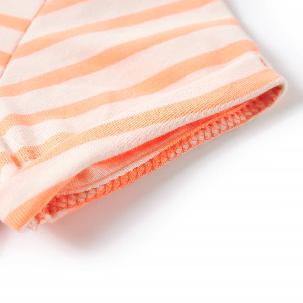 T-shirt til børn str. 128 neon-orange
