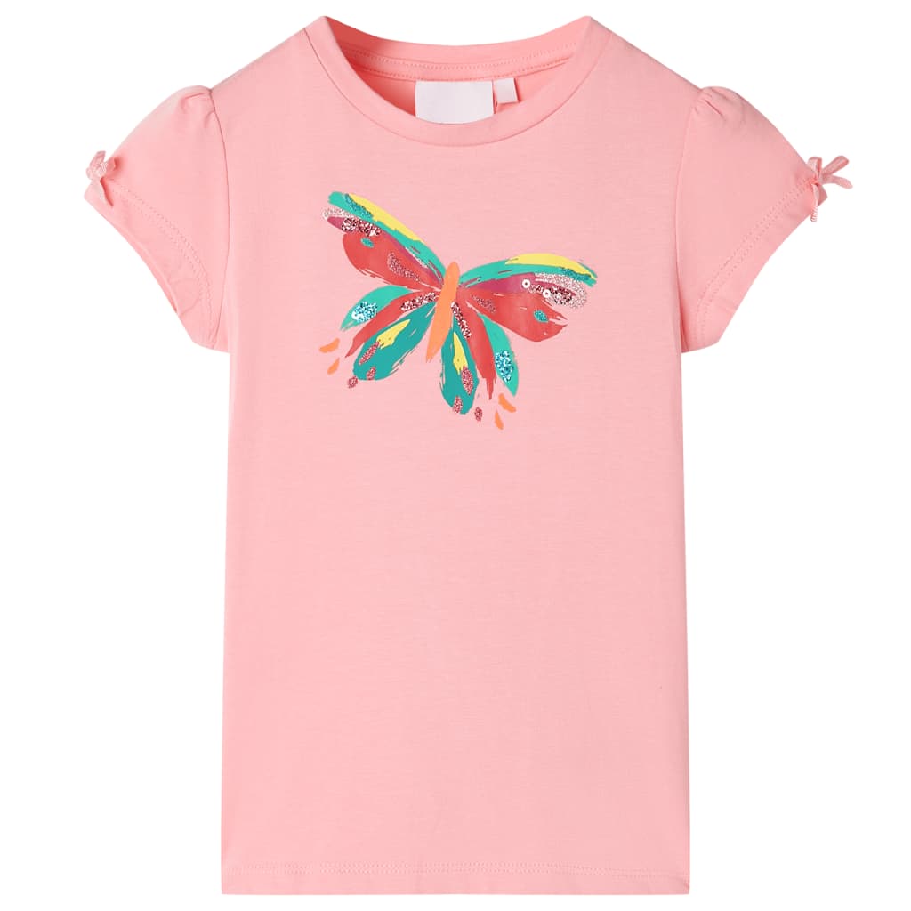 T-shirt til børn str. 104 lyserød