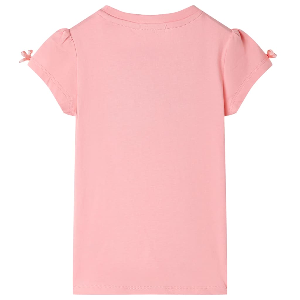 T-shirt til børn str. 104 lyserød
