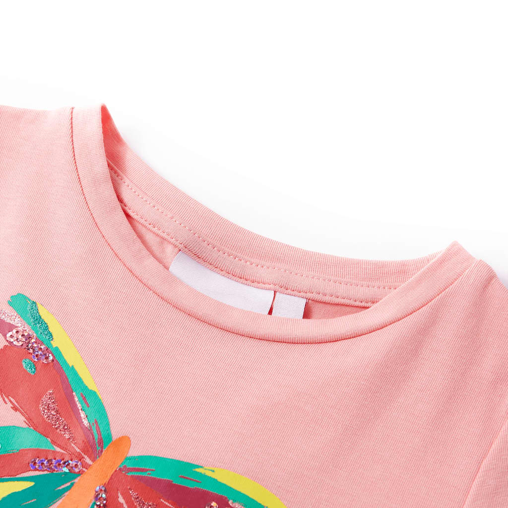 T-shirt til børn str. 104 lyserød