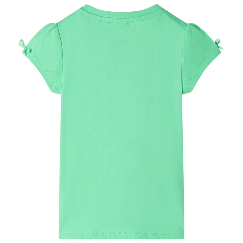 T-shirt til børn str. 104 lysegrøn