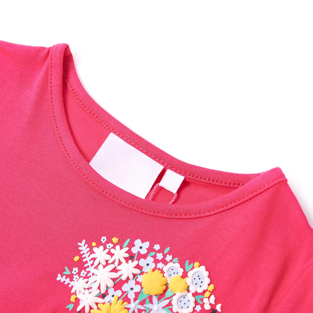 T-shirt til børn str. 128 pink