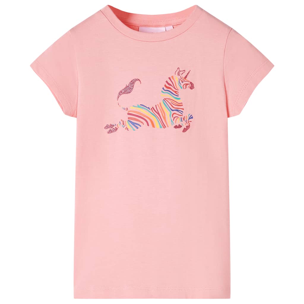T-shirt til børn str. 104 lyserød