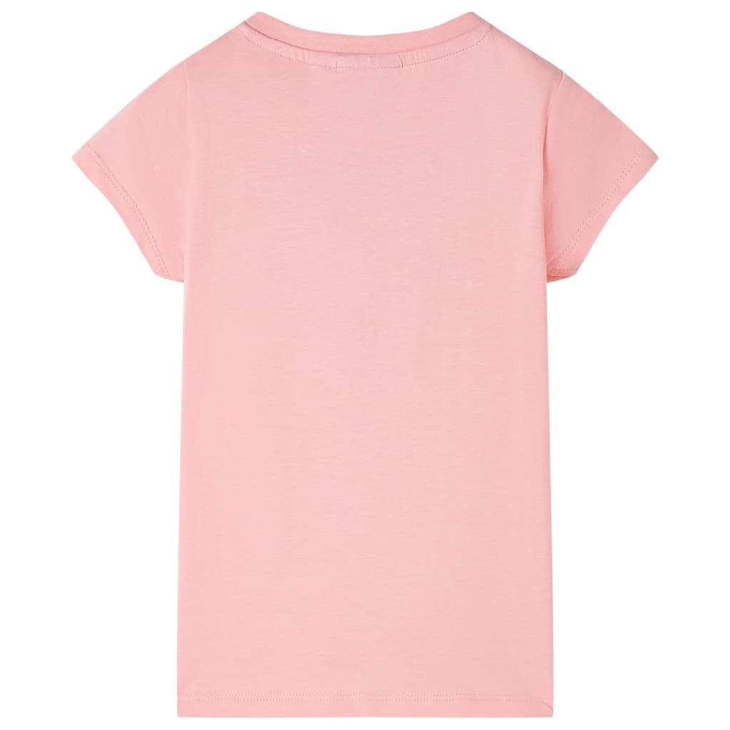 T-shirt til børn str. 116 lyserød