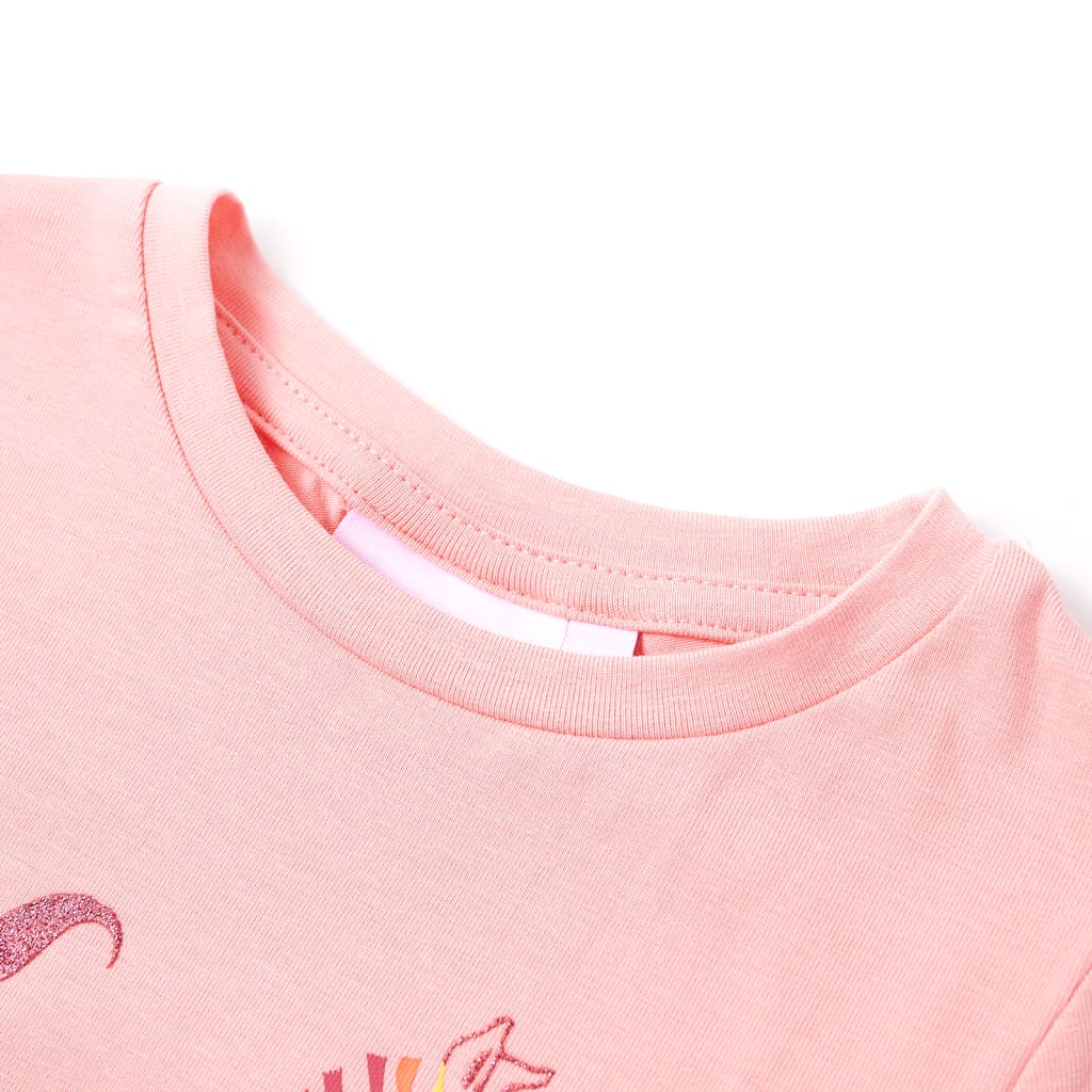 T-shirt til børn str. 116 lyserød