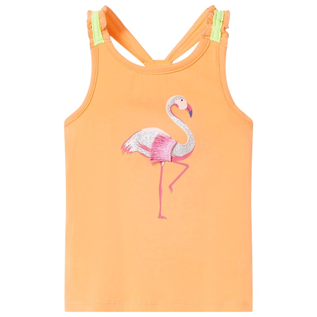 Tanktop til børn str. 128 orange