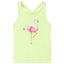 Tanktop til børn str. 128 neongul