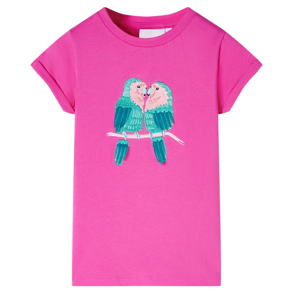 T-shirt til børn str. 116 pink