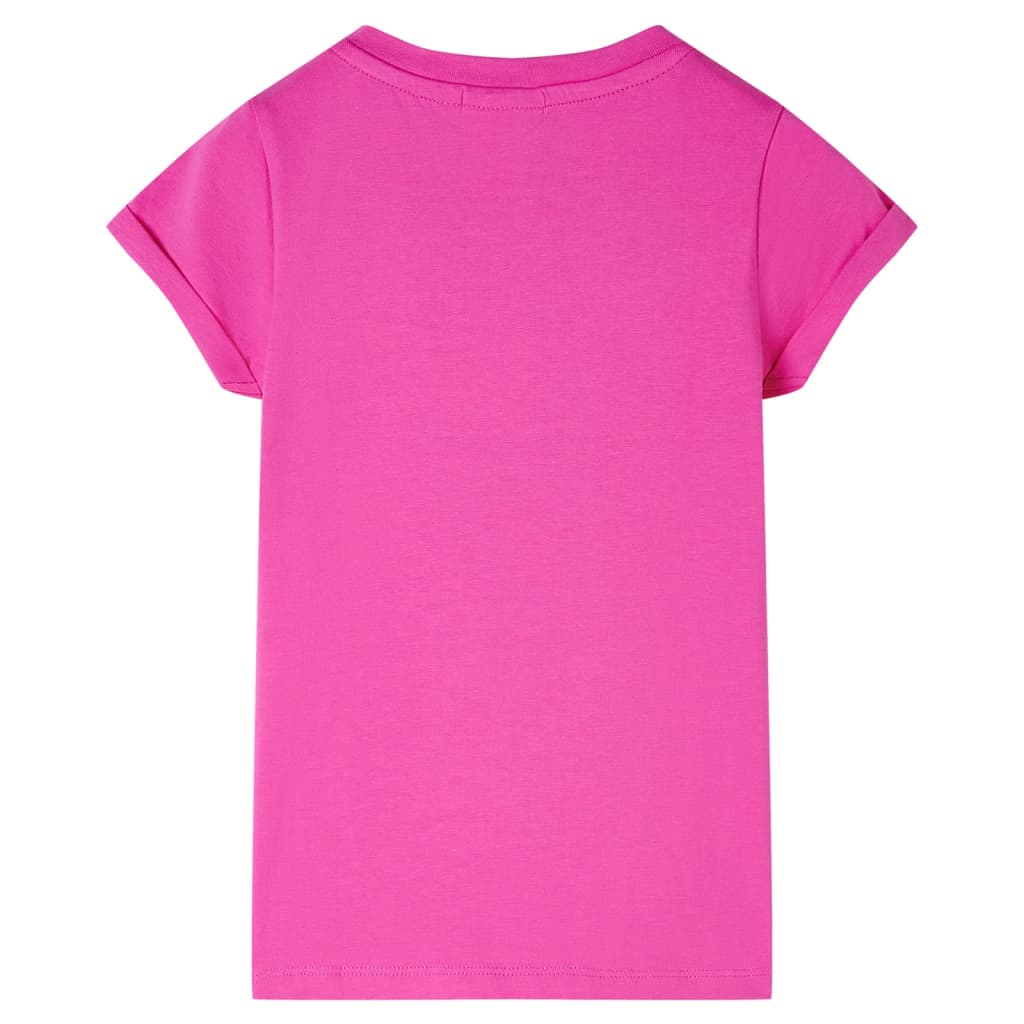 T-shirt til børn str. 128 pink