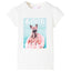 T-shirt til børn str. 140 ecrufarvet