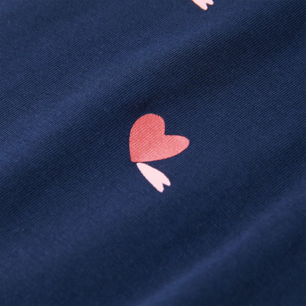T-shirt til børn str. 104 marineblå