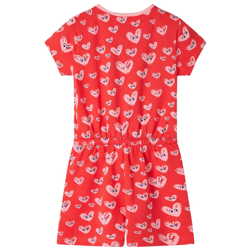 Buksedragt til børn str. 116 rød