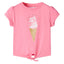 T-shirt til børn str. 92 lyserød