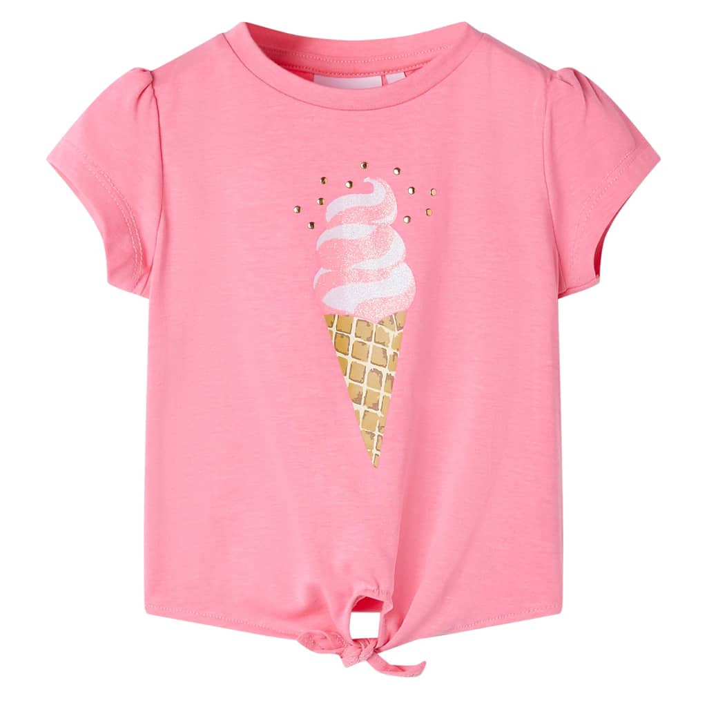 T-shirt til børn str. 92 lyserød