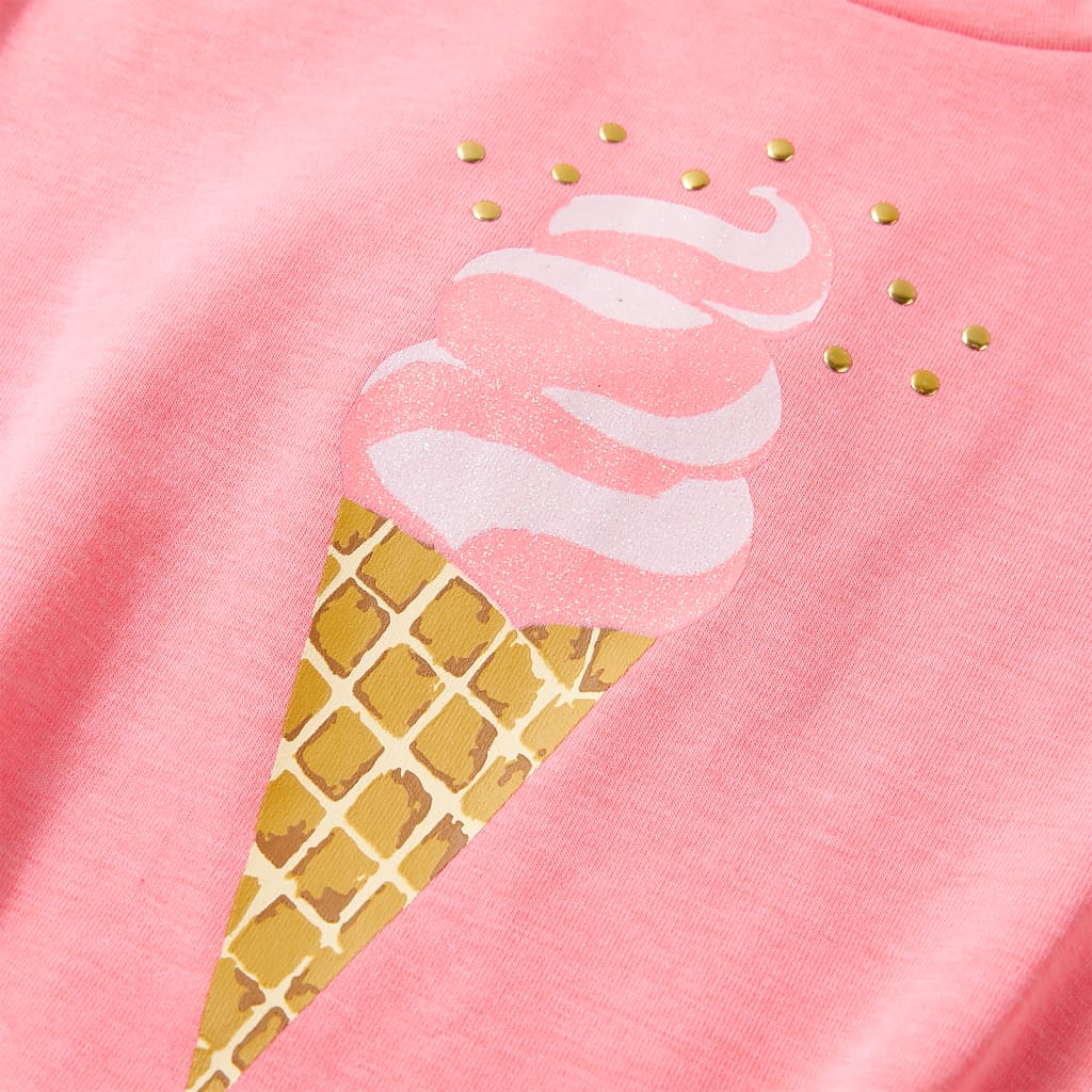 T-shirt til børn str. 92 lyserød
