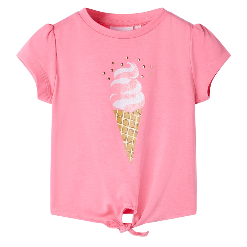 T-shirt til børn str. 116 lyserød