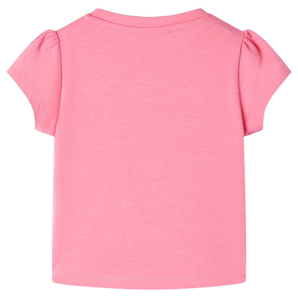 T-shirt til børn str. 116 lyserød