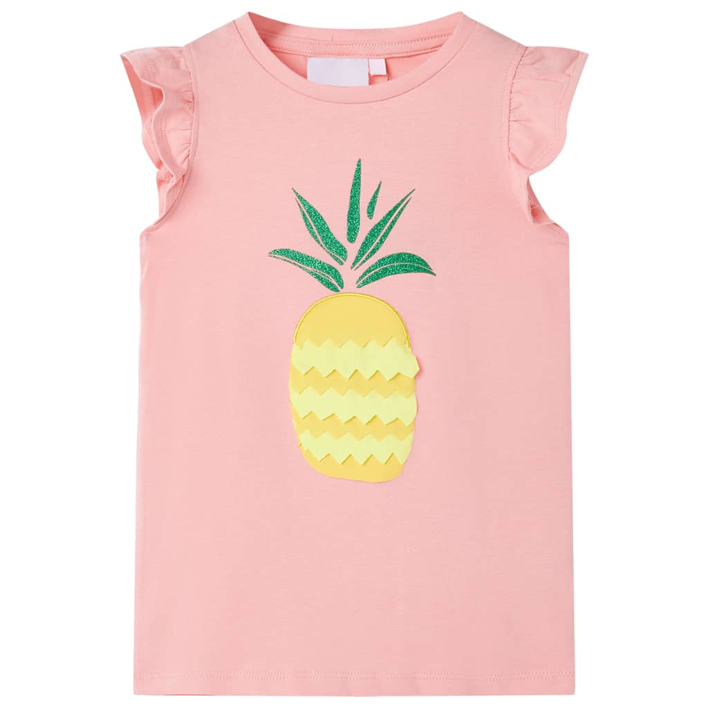 T-shirt til børn str. 116 lyserød