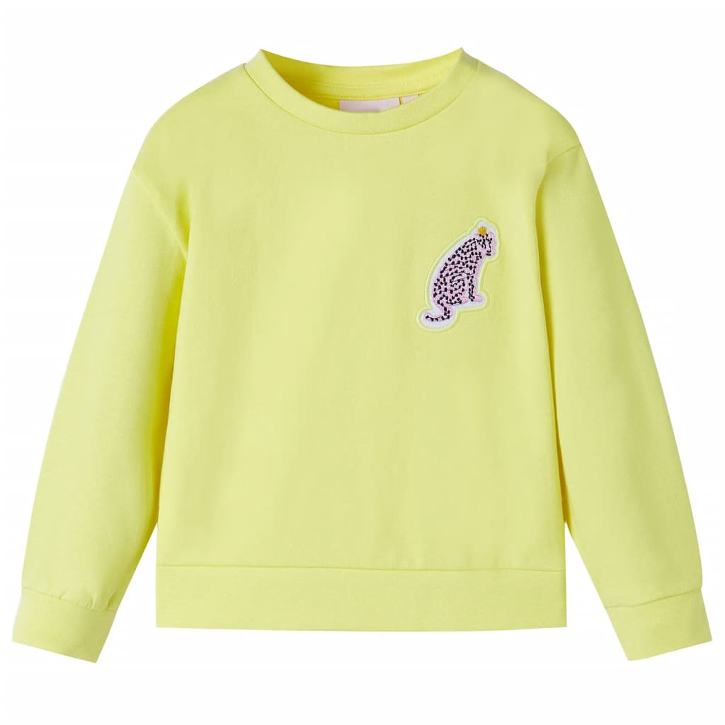 Sweatshirt til børn str. 104 gul