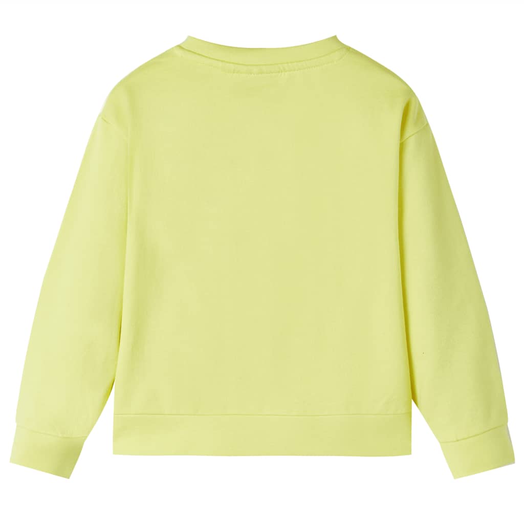 Sweatshirt til børn str. 104 gul