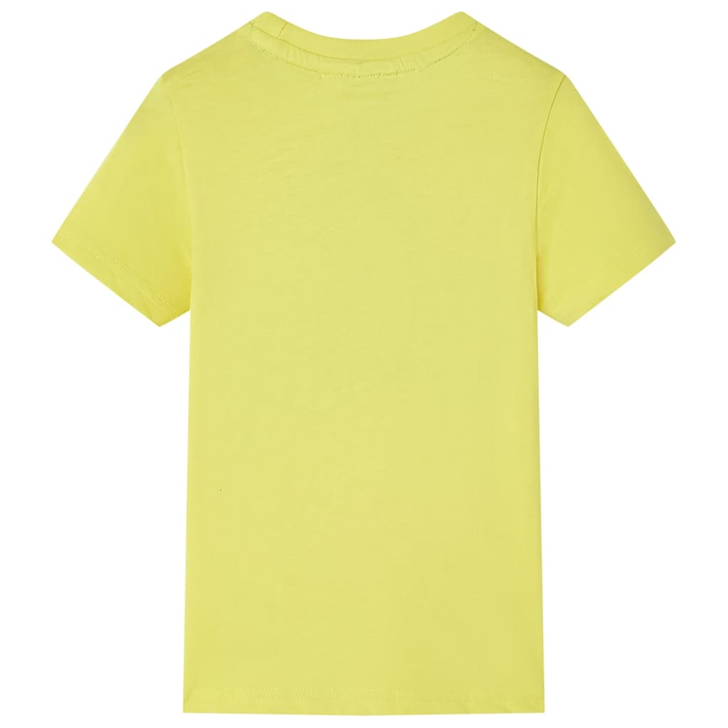 Kortærmet T-shirt til børn str. 140 gul