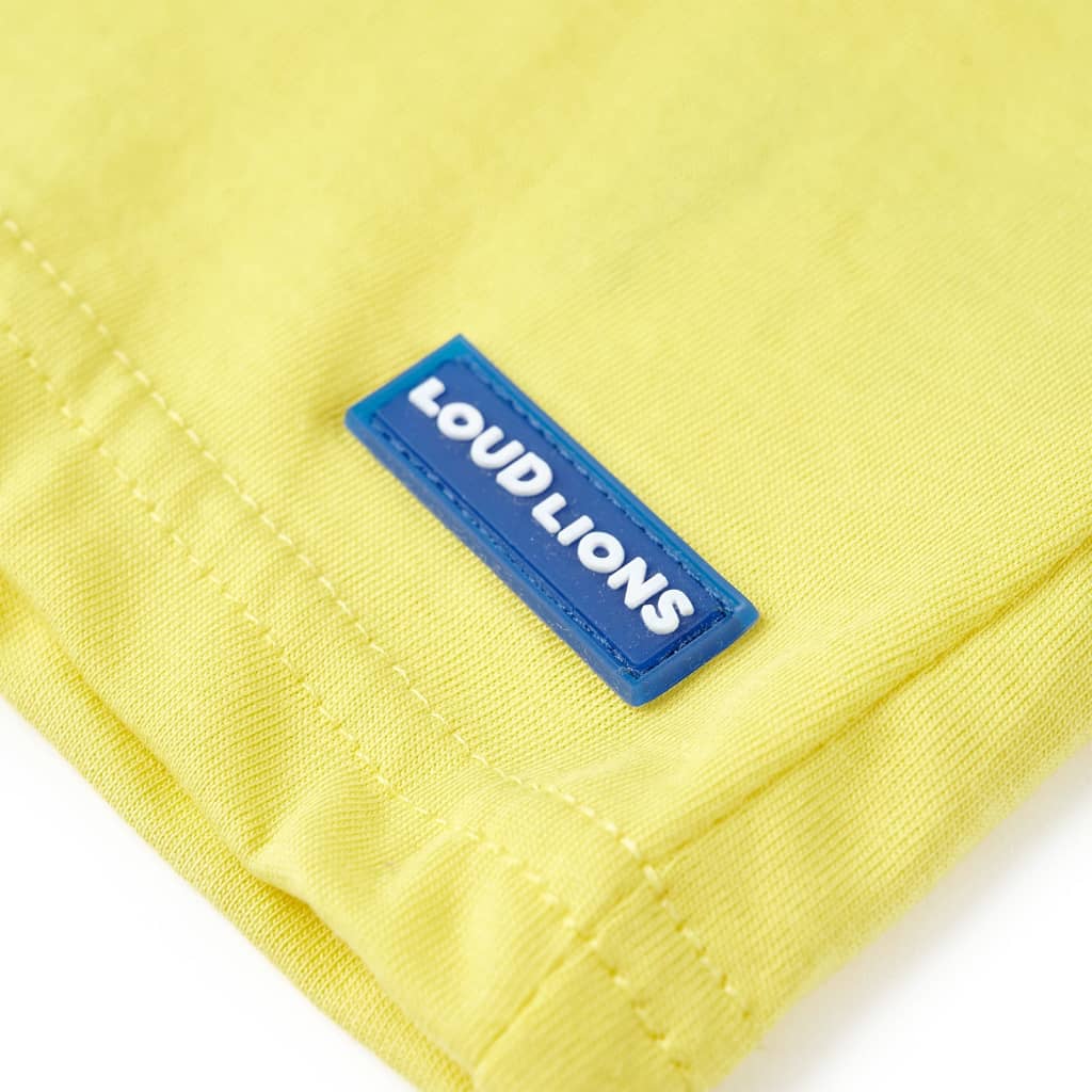 Kortærmet T-shirt til børn str. 140 gul