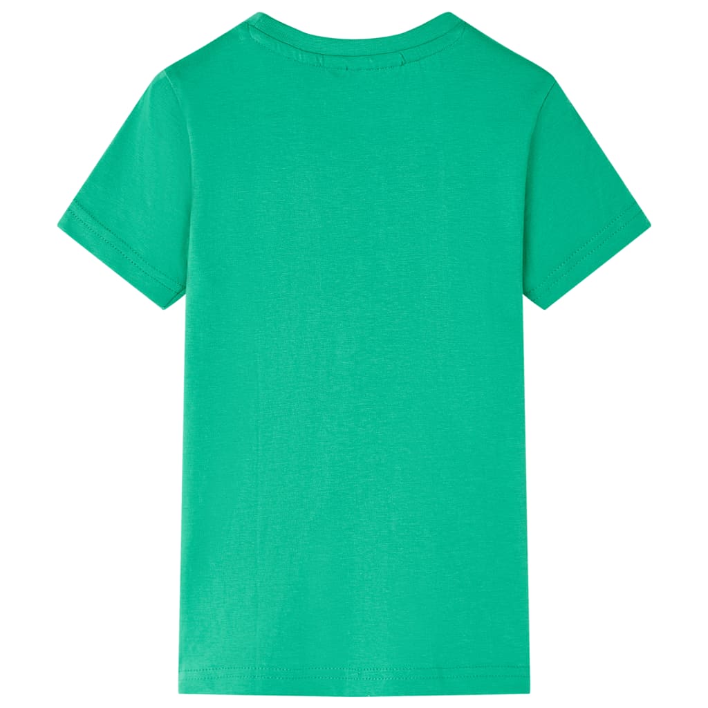 T-shirt til børn str. 104 grøn