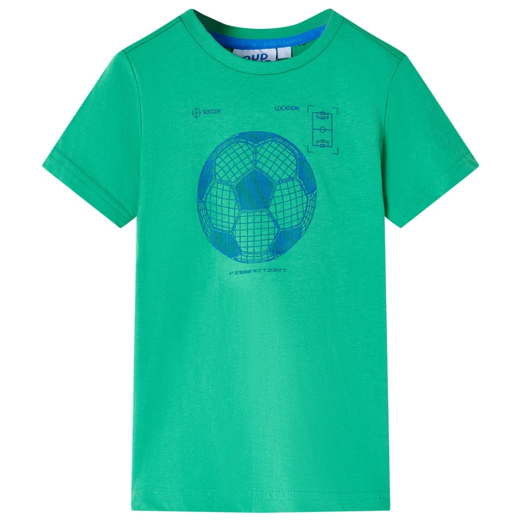 T-shirt til børn str. 140 grøn