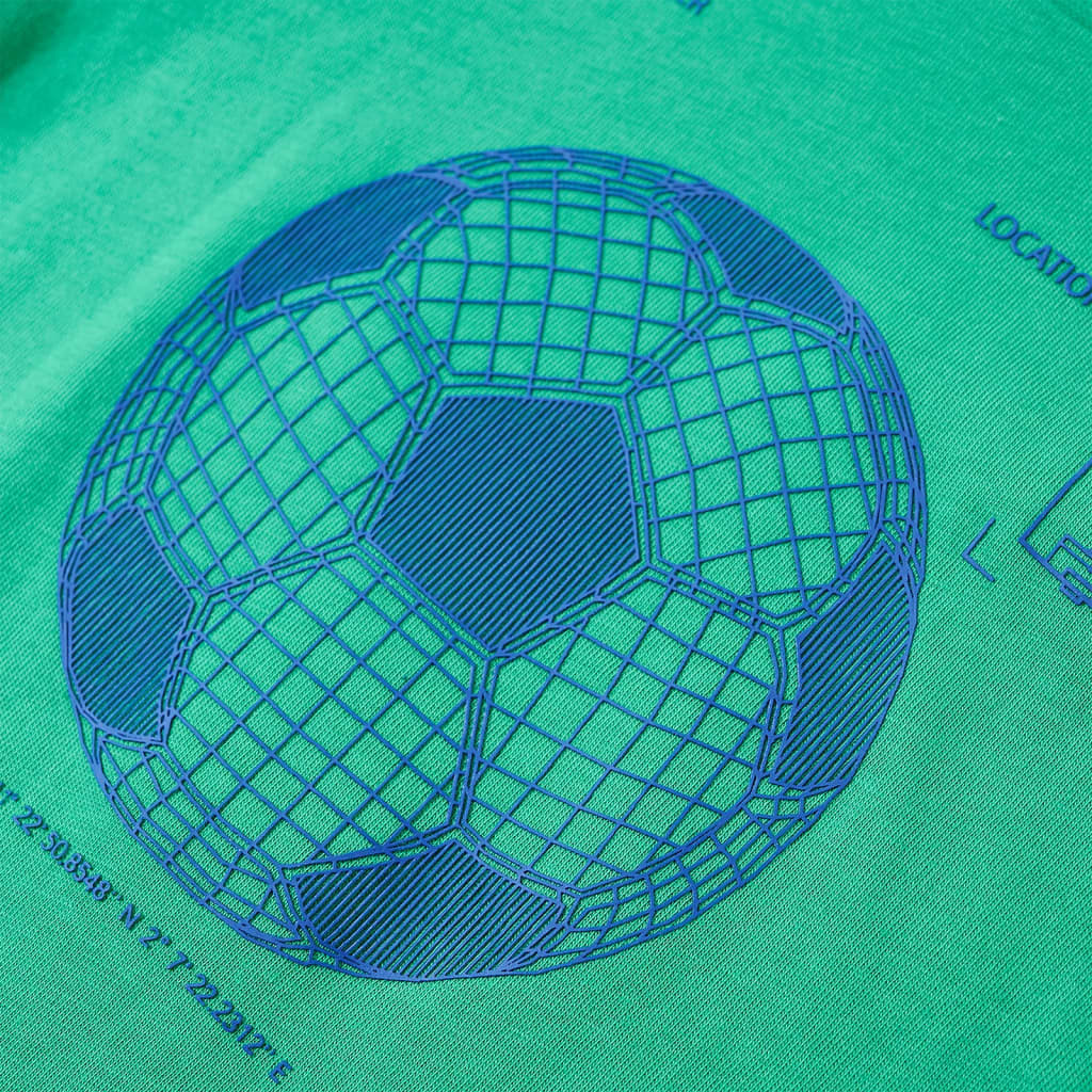 T-shirt til børn str. 140 grøn
