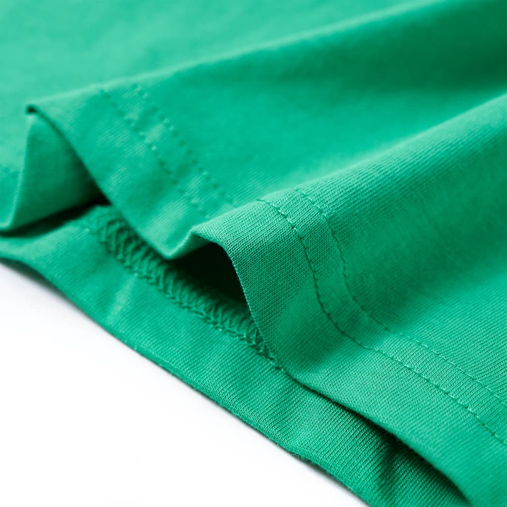 T-shirt til børn str. 140 grøn