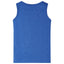Tanktop til børn str. 104 blåmeleret