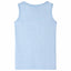 Tanktop til børn str. 104 blåmeleret