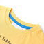 T-shirt til børn str. 104 lys okkergul