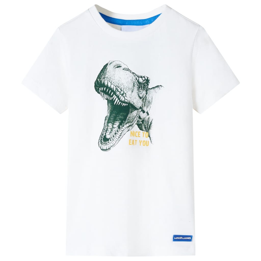 T-shirt til børn str. 92 ecrufarvet