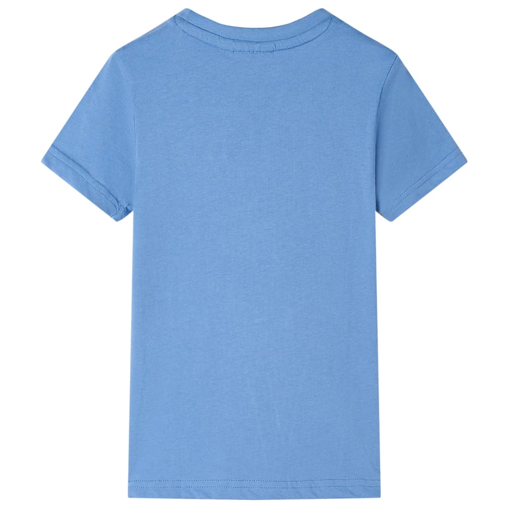 T-shirt til børn str. 128 blå