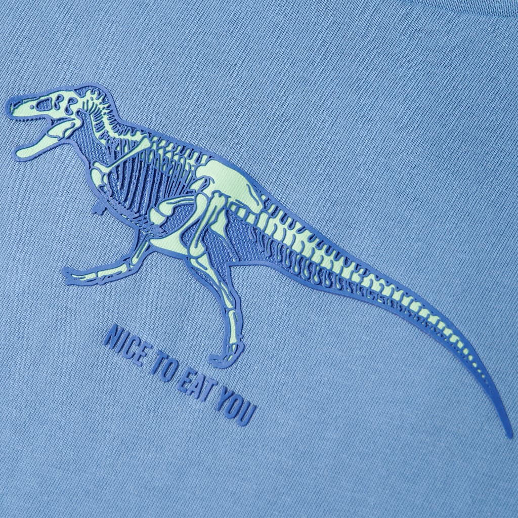 T-shirt til børn str. 128 blå