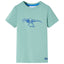 T-shirt til børn str. 116 lys kakifarve