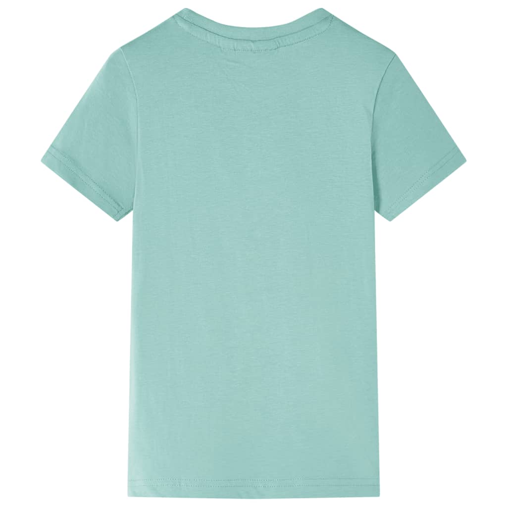 T-shirt til børn str. 116 lys kakifarve