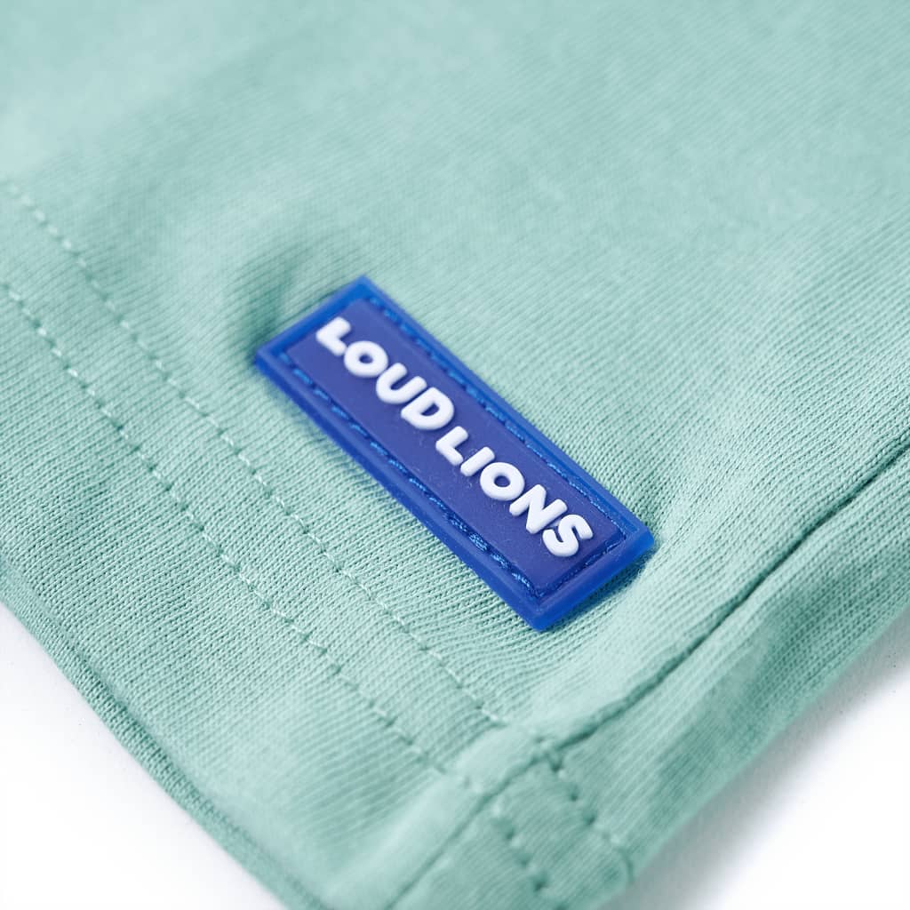 T-shirt til børn str. 116 lys kakifarve