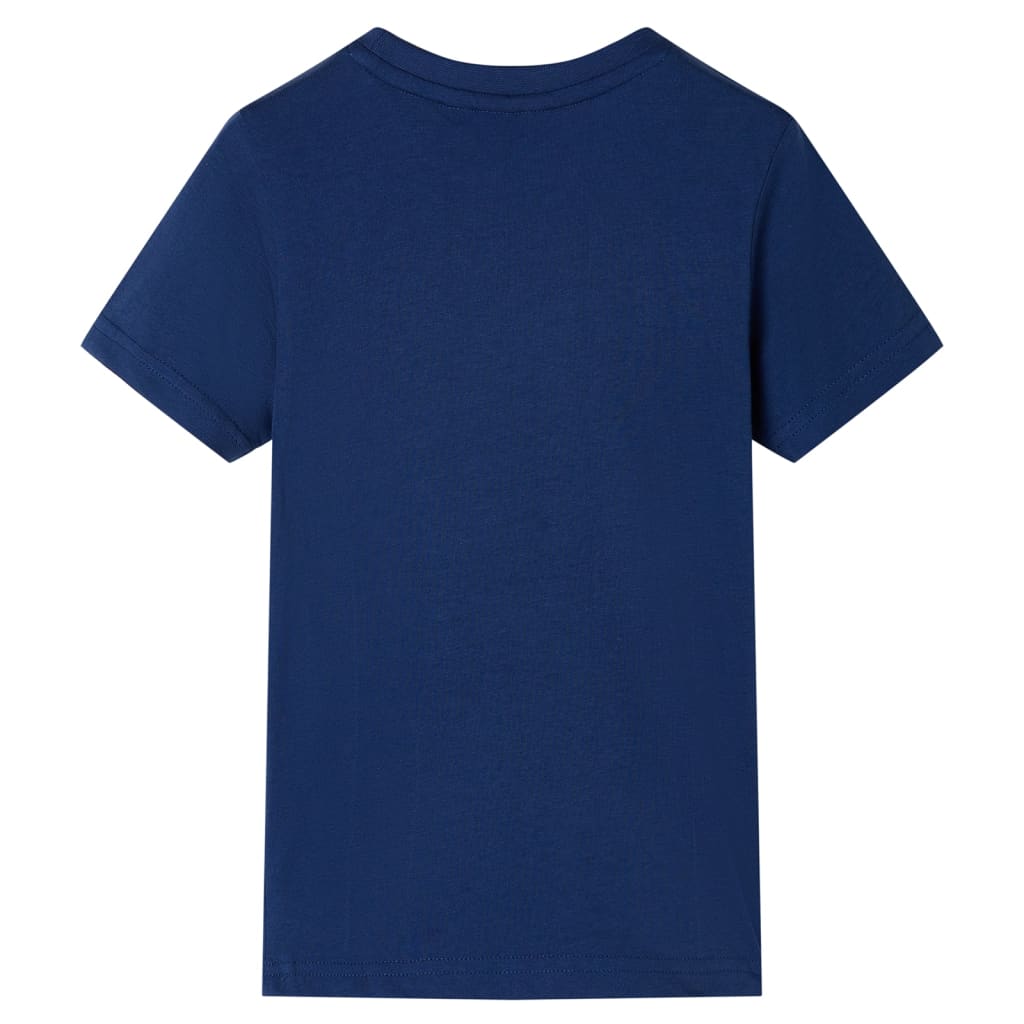 T-shirt til børn str. 116 mørkeblå