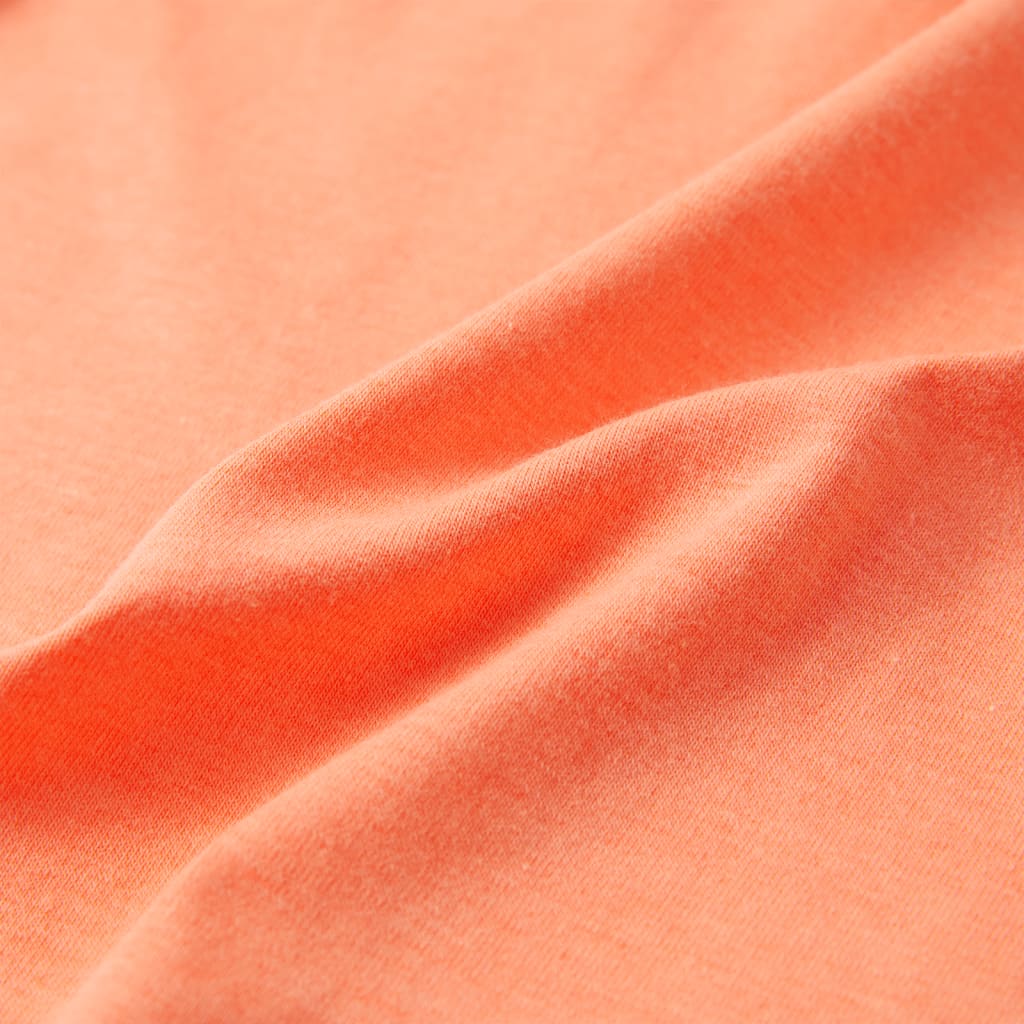 T-shirt til børn str. 128 neon-orange