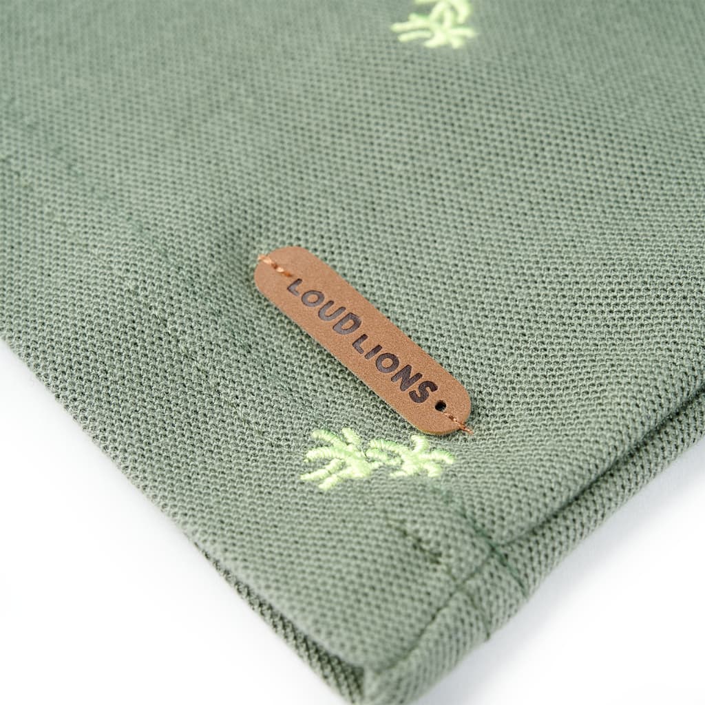 Poloshirt til børn str. 128 khakifarvet
