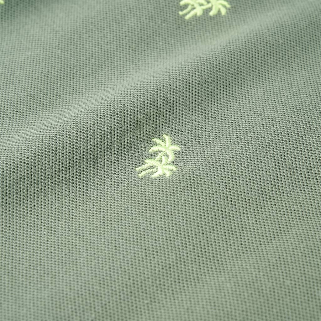 Poloshirt til børn str. 128 khakifarvet